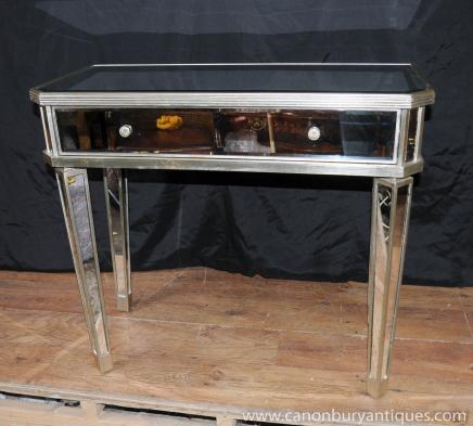 Mirrored Hall Console Table Side Tables Mirror Deco Furniture